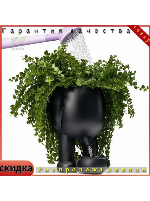 Горшок для цветов Керамика Белый 19х12х12 см 1 шт Горшок, 19x12x12 см, 1 шт, фото 3