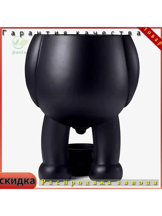 Горшок для цветов Керамика Белый 19х12х12 см 1 шт Горшок, 19x12x12 см, 1 шт, фото 8