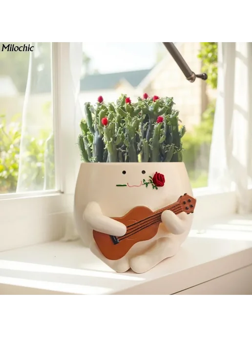 Горшок для цветов Milochic "Бочка" 8 4 см х 13 см 1 шт, 1 шт