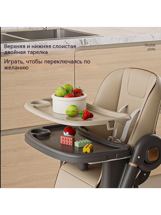 Обеденный стул Белый, серый, фото 4