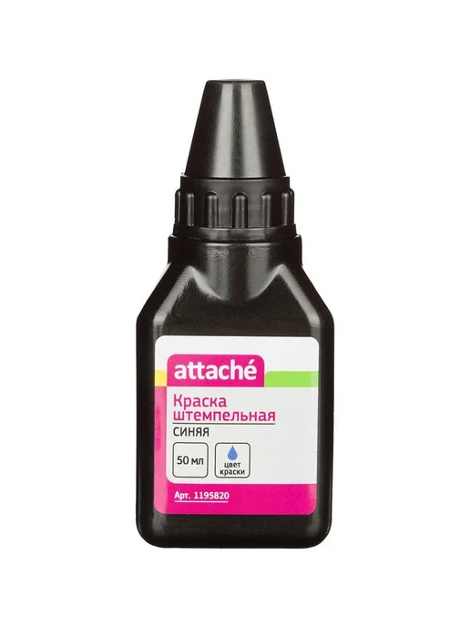 Attache Краска штемпельная Синяя, синий