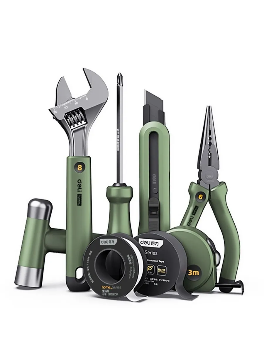 Набор ручного инструмента Deli "Home Series Green" Deli HT00