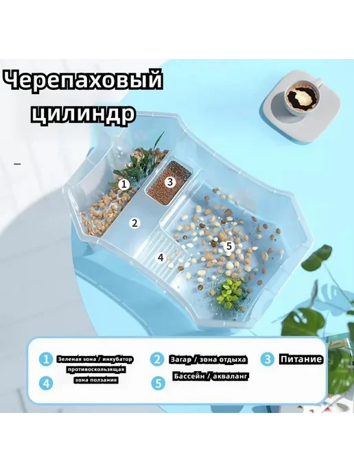 Террариум для черепах 23*16*8 5см 230*160*85, 23x16, фото 2