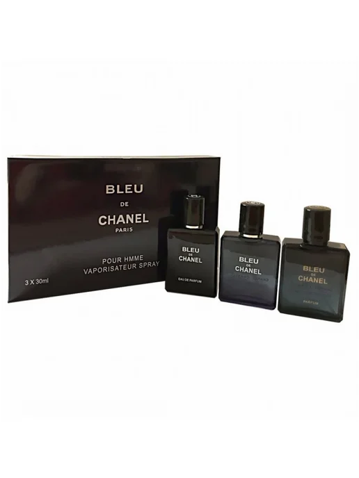 Подарочный набор духов Chanel Bleu de Chanel 3 по 30 мл, 30 мл, фото 3