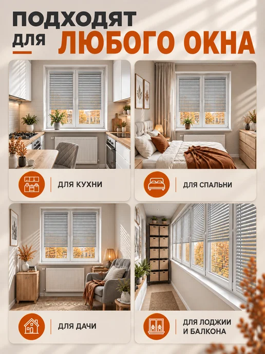 Sola Жалюзи на окна пластиковые горизонтальные 55 на 160, серый, фото 3