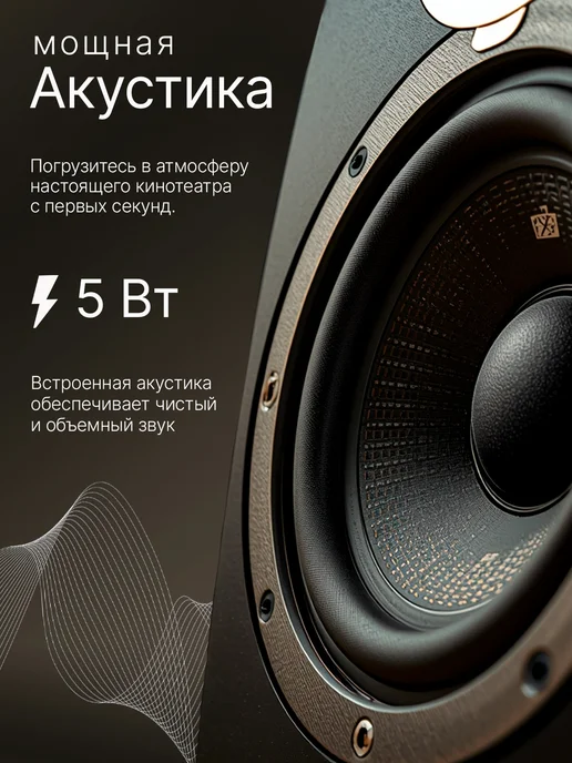 SolvingBest Проектор для фильмов домашний кинотеатр, серый, фото 8