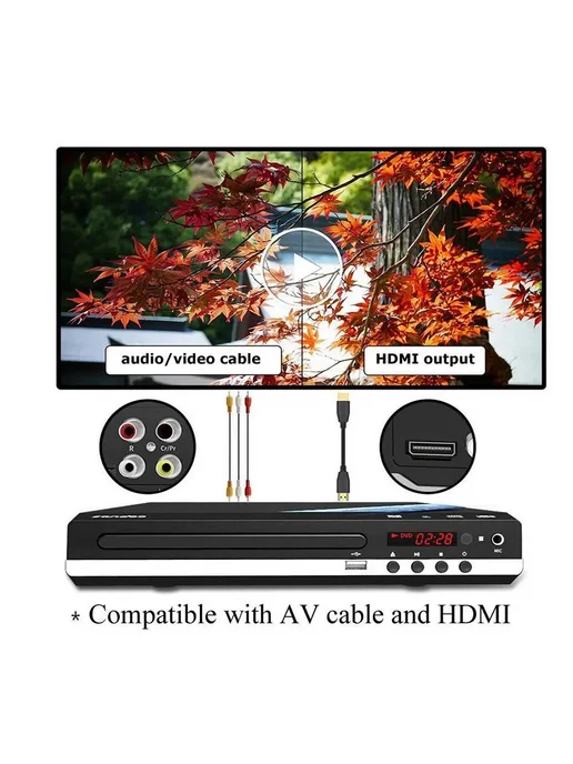 Видеопроигрыватель DVD HD GLZ33 Черный, черный, фото 8