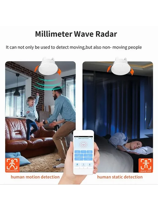 Датчик Tuya WiFi mmWave Q20Z3, вариант, фото 2