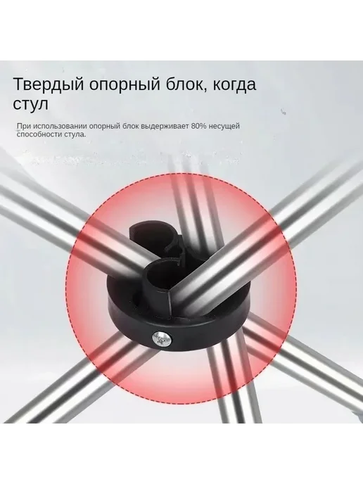 Костыль-табурет для пожилых 3-х опорный белый Трость-стул, белый, фото 2
