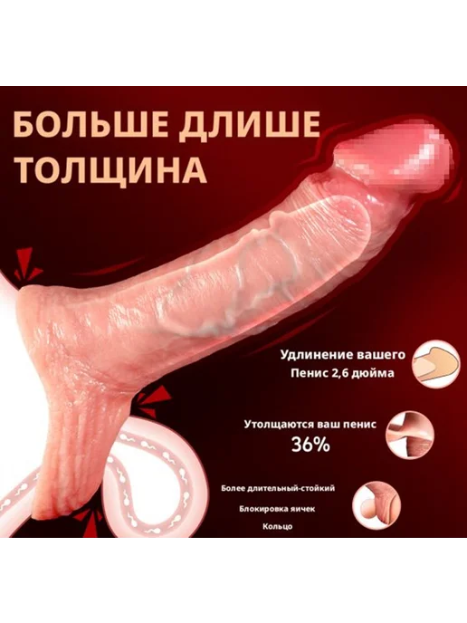 Насадки и удлинители эротические 24см, вариант, фото 2