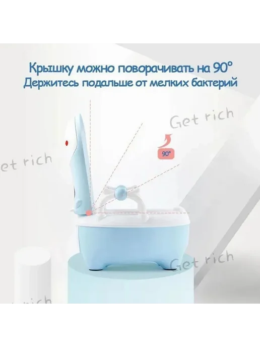Писсуар детский небесно-голубой O6I, голубой, фото 4