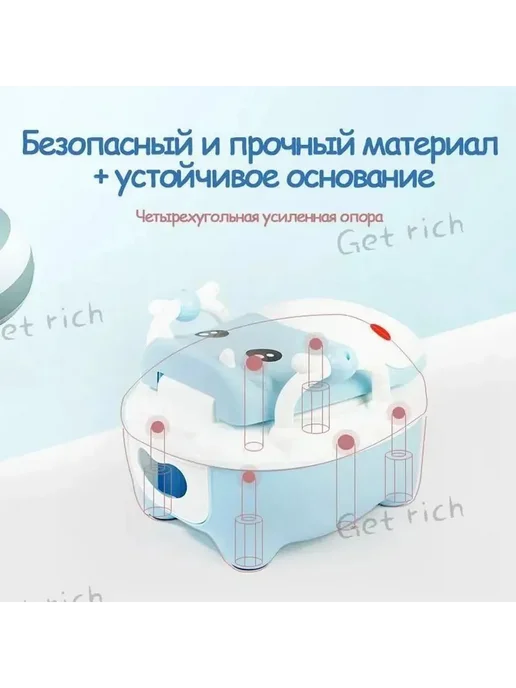 Писсуар детский небесно-голубой O6I, голубой, фото 5