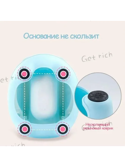 Писсуар детский небесно-голубой O6I, голубой, фото 6