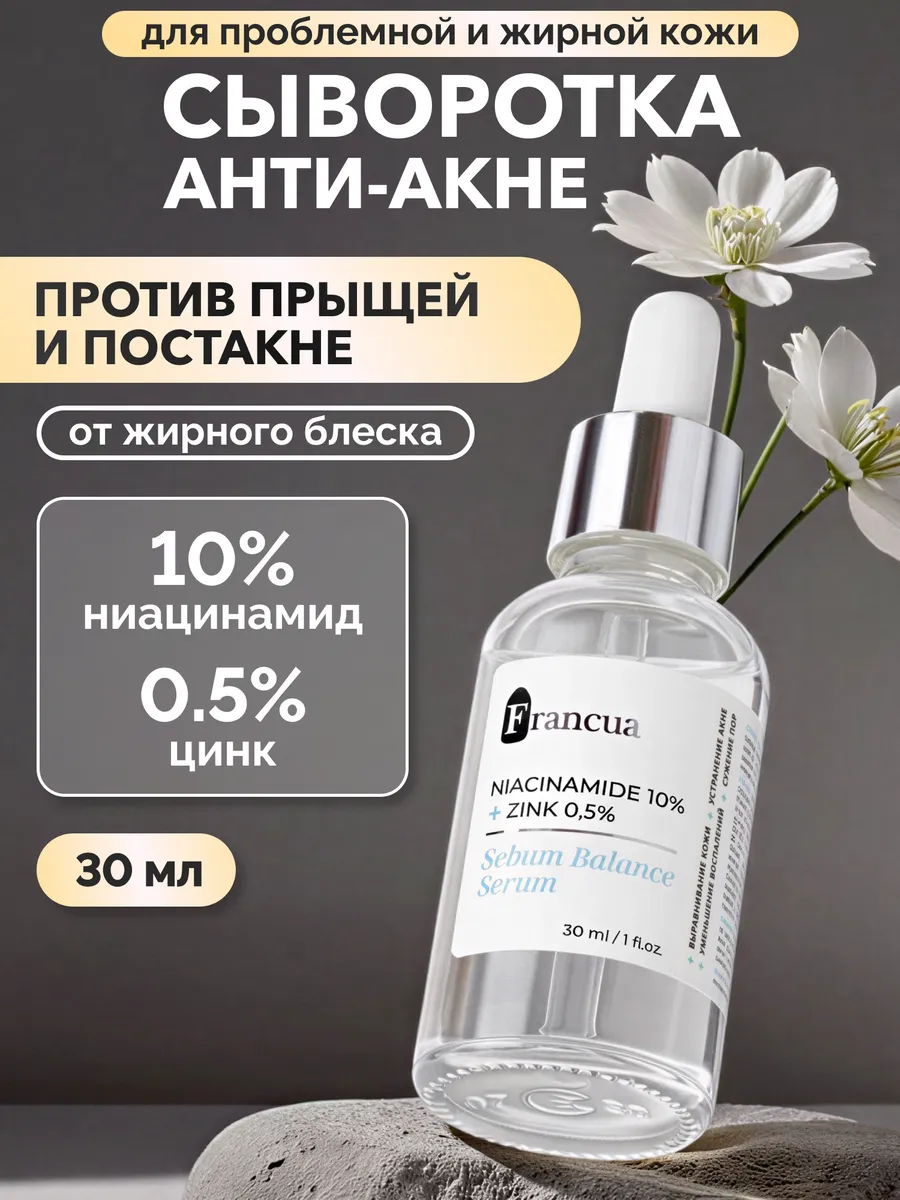 Сыворотка для лица от прыщей и постакне с ниацинамидом