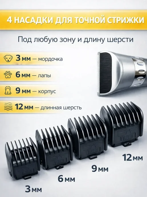 JRBK Машинка для стрижки собак и кошек, серый, фото 2