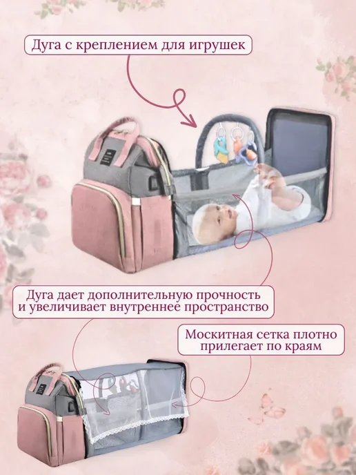 Рюкзак для мамы Черный Рюкзак для мамы, черный, фото 5
