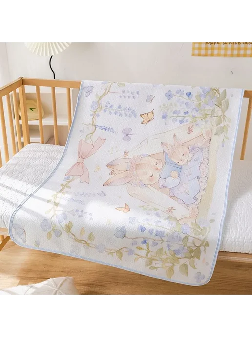 Пеленальный матрасик 80x100 см голубой, 80x100 см, фото 2