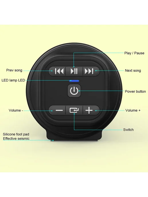 Звуковая панель Bluetooth черный Звуковая панель, черный, фото 7