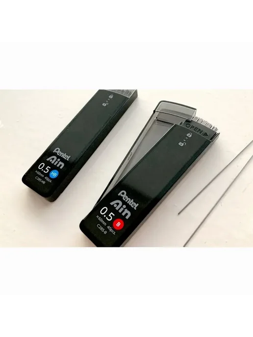 Pentel Грифель 0 5 мм твердость 4B 2 шт 4B, 2 шт, фото 5