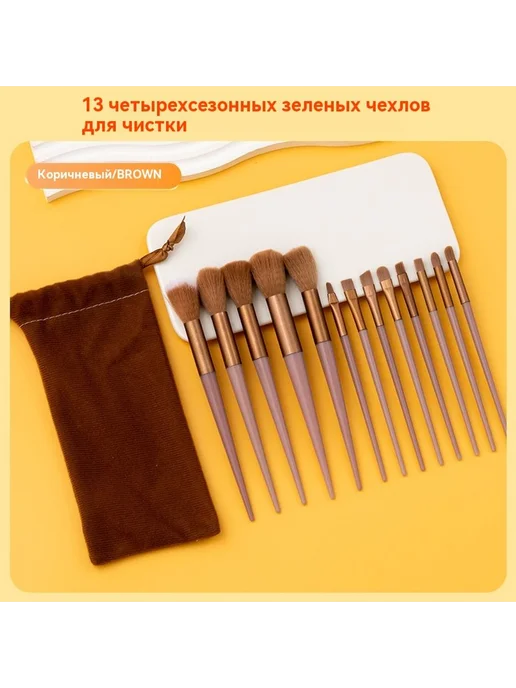 Кисти для макияжа Черный, синий, фото 5