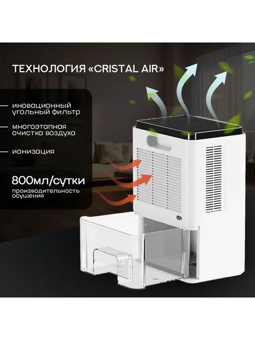 Xiaomi DEHUMIDIFER PRO Осушитель воздуха DSX "Crystal Air", вариант, фото 7