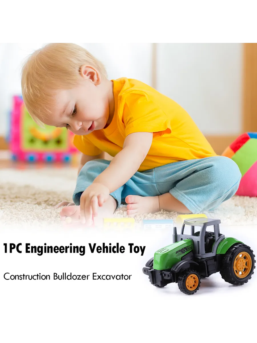 Игровой конструктор техника бульдозер и экскаватор (5)