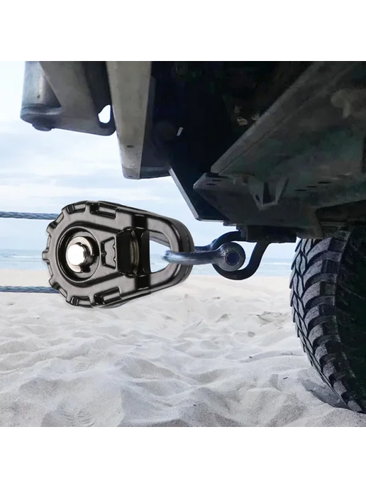 Черный трос для лебедки и блока 1 10 для Axial SCX10, черный, фото 2
