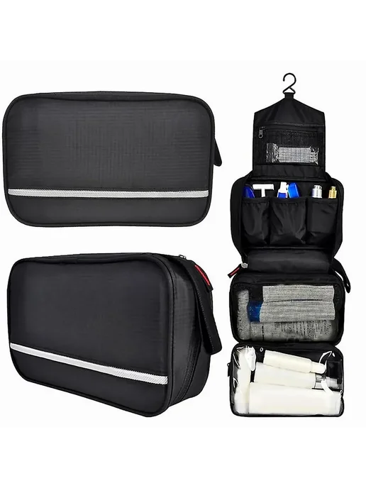 Переносной душевыйorganizer для cosm. Цв. Зелёный армии, зеленый, фото 2