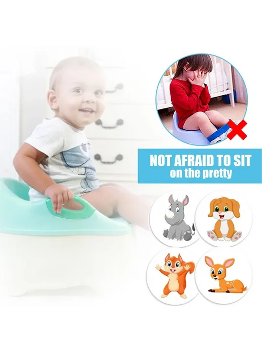 Наклейки для горшка PottyGo! животные 10 шт, 10 шт, фото 2