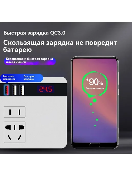 Автомобильный инвертор Белый, белый, фото 4