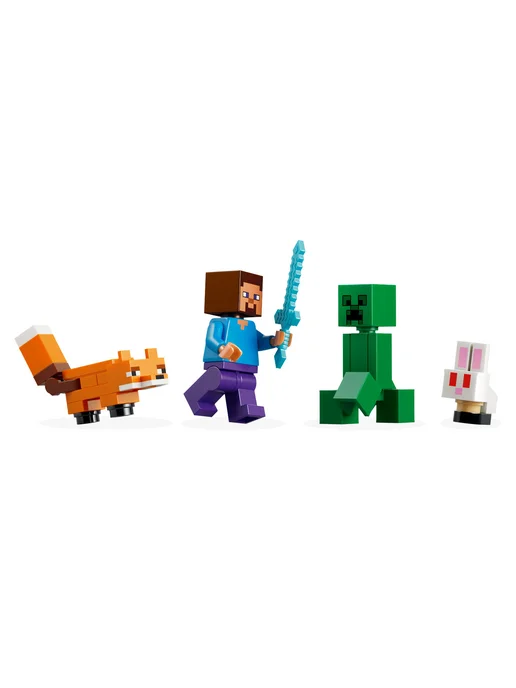 LEGO Конструктор Minecraft 21583 Приключения Стива в тайге, синий, фото 4