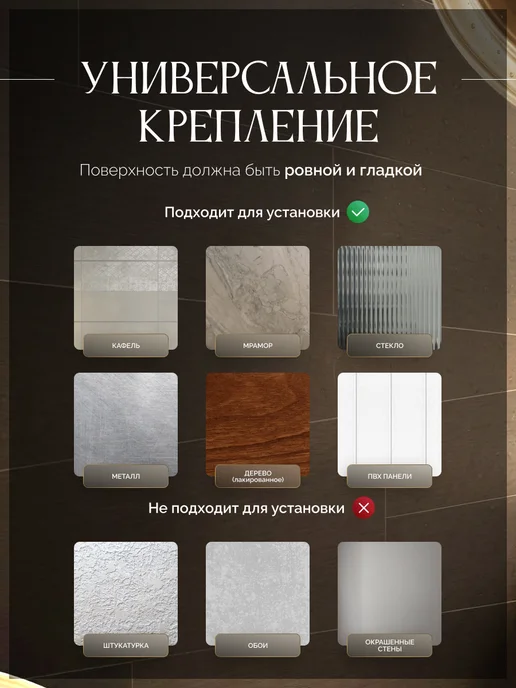 Steel Art Полка для ванной прямая пластиковая без сверления, вариант, фото 7
