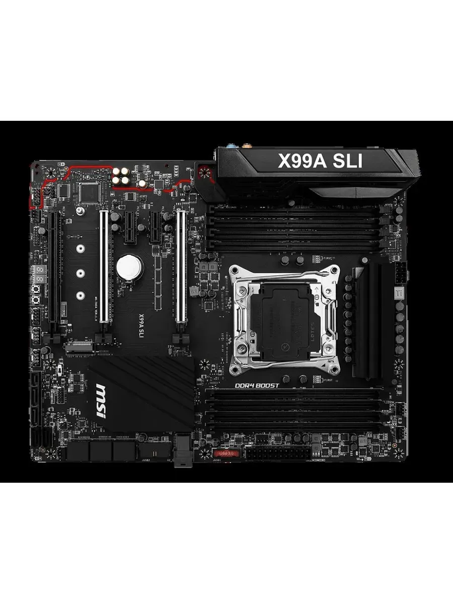 MSI Материнская плата X99A SLI LGA 2011-V3 DDR4 ATX-