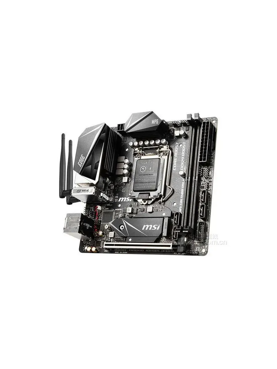 MSI Материнская плата MPG Z390I GAMING EDGE AC LGA1151 DDR4-
