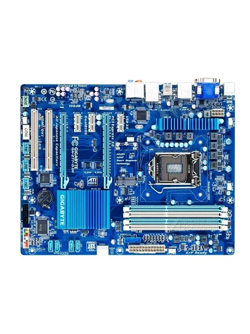 Gigabyte Материнская плата LGA 1155 GA-Z77-D3H(rev.1.1) DDR3, rev.1.1 LGA1155 DDR3-