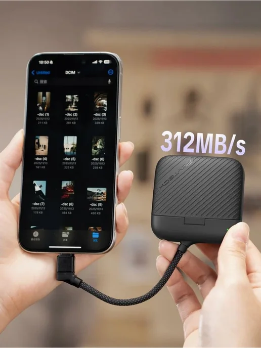 PGYTECH Картридер CreateMate Mini (белый), белый, фото 2